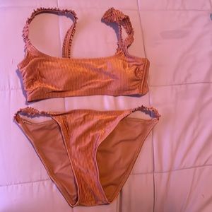 Xhileration (Target) Rust Colored Bandeau Swimsuit